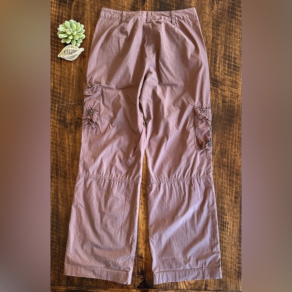 Newport News | Vintage Y2K Studded & Embroidered Cargo Pants, Size 6 - Picture 2 of 9